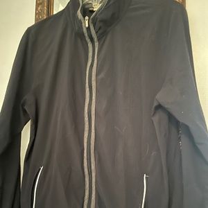 Women's Under Armour Lightweight Zip Up Jacket Black w reflectors